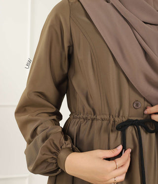 Abaya Maleekah Aaliia - Army Green