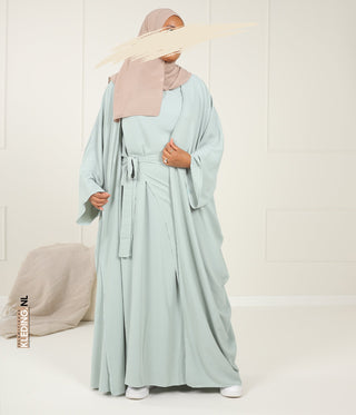 Kimono & Abaya set  Micofiber - Mint