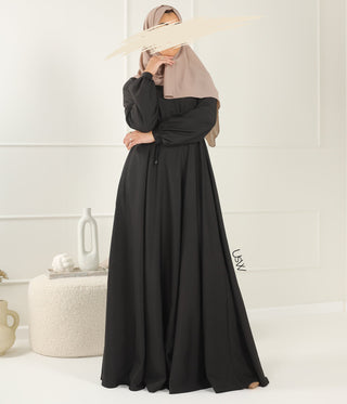 Abaya Maleekah Crepe Royale - التبغ