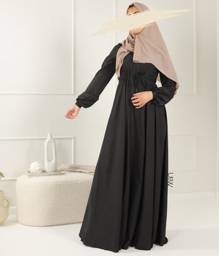 Abaya Maleekah Crepe Royale - التبغ