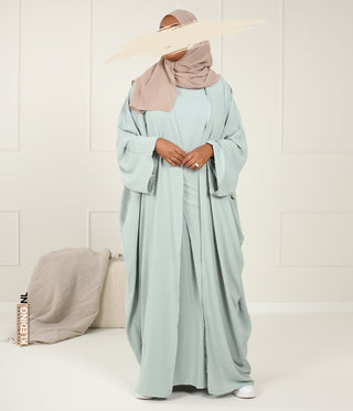 Kimono & Abaya set  Micofiber - Mint