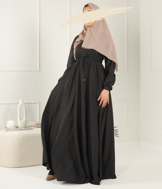 Abaya Maleekah Crepe Royale - التبغ