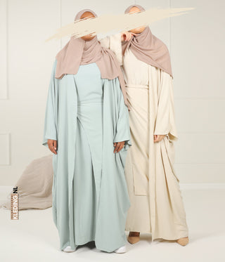 Kimono & Abaya set  Micofiber - Mint