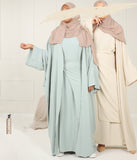 Kimono & Abaya sæt Mikrofiber - Mint