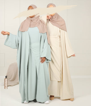 Kimono & Abaya set  Micofiber - Mint