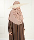 Puni instant hidžab XXL - blijeda breskva