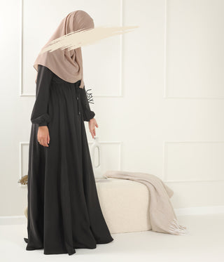 Abaya Maleekah Crepe Royale - التبغ