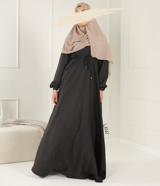 Abaya Maleekah Crepe Royale - التبغ