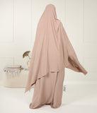 A-line Abaya Jazz (Option: XXL Hijab) - Smokey Sand