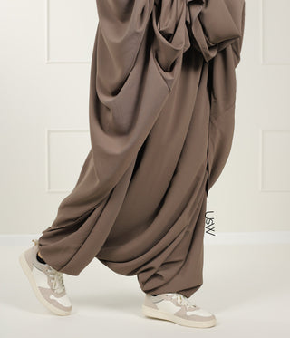 2-Piece TIE BACK TAYMA Jilbab - Desert Taupe