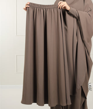 2-Piece TIE BACK TAYMA Jilbab - Desert Taupe