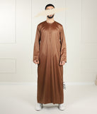 UsW اماراتية مصممة خصيصا قميس ريان - بني