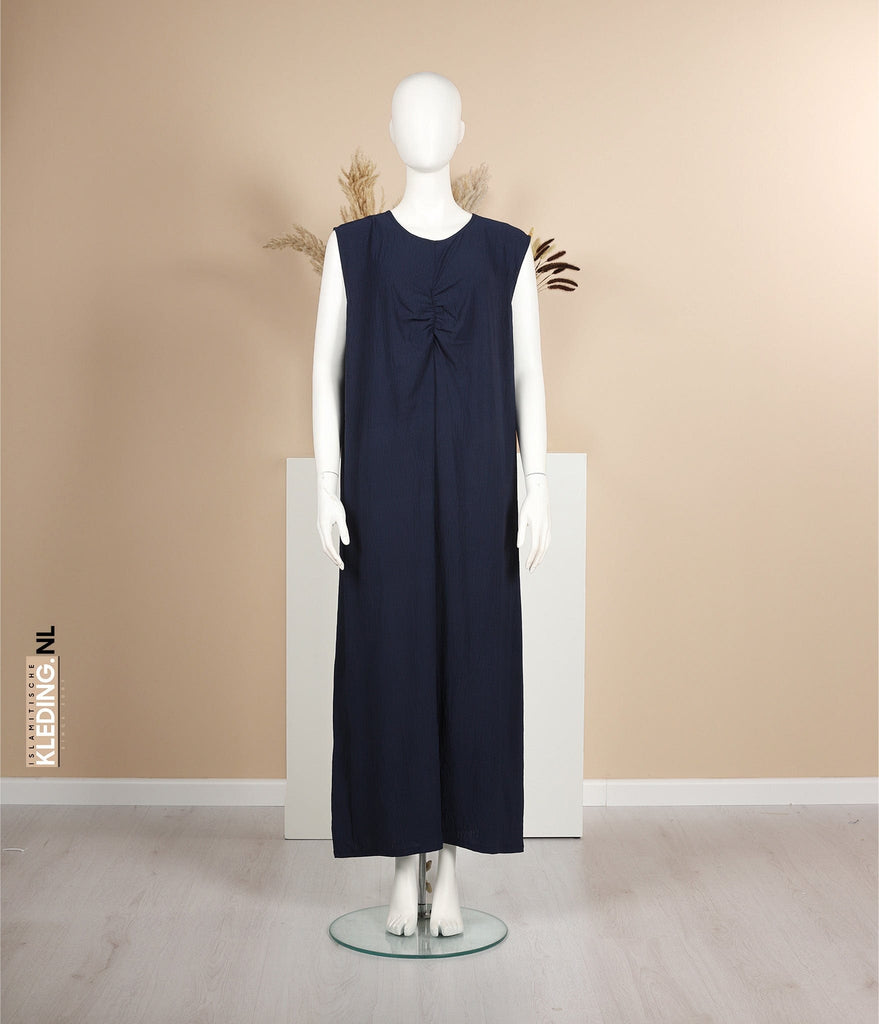 Slip-Kleid ohne Ärmel Noora – Marineblau