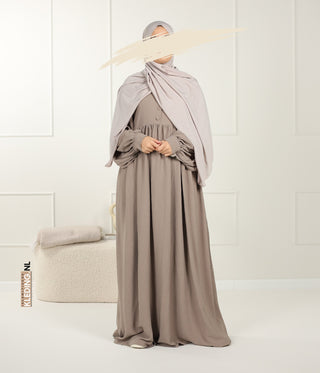 Jilbab Jazz Balloon Sleeve - Mink