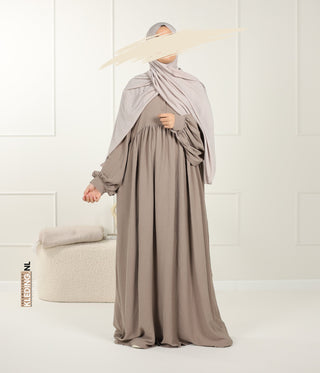 Jilbab Jazz Balloon Sleeve - Mink