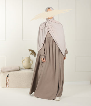 Jilbab Jazz Balloon Sleeve - Mink