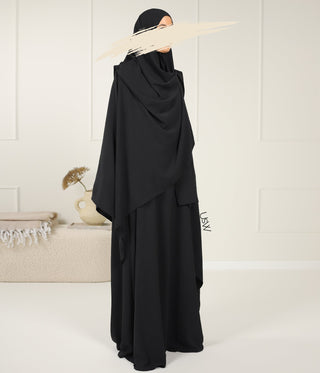 A-line PUFF Abaya Jazz - UsW - Noir