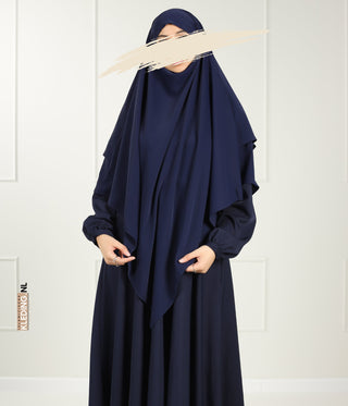 Double Diamond KHIMAR MEDINI Silk - Navy