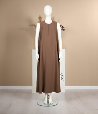 Slip Dress TAYMA - Coffee