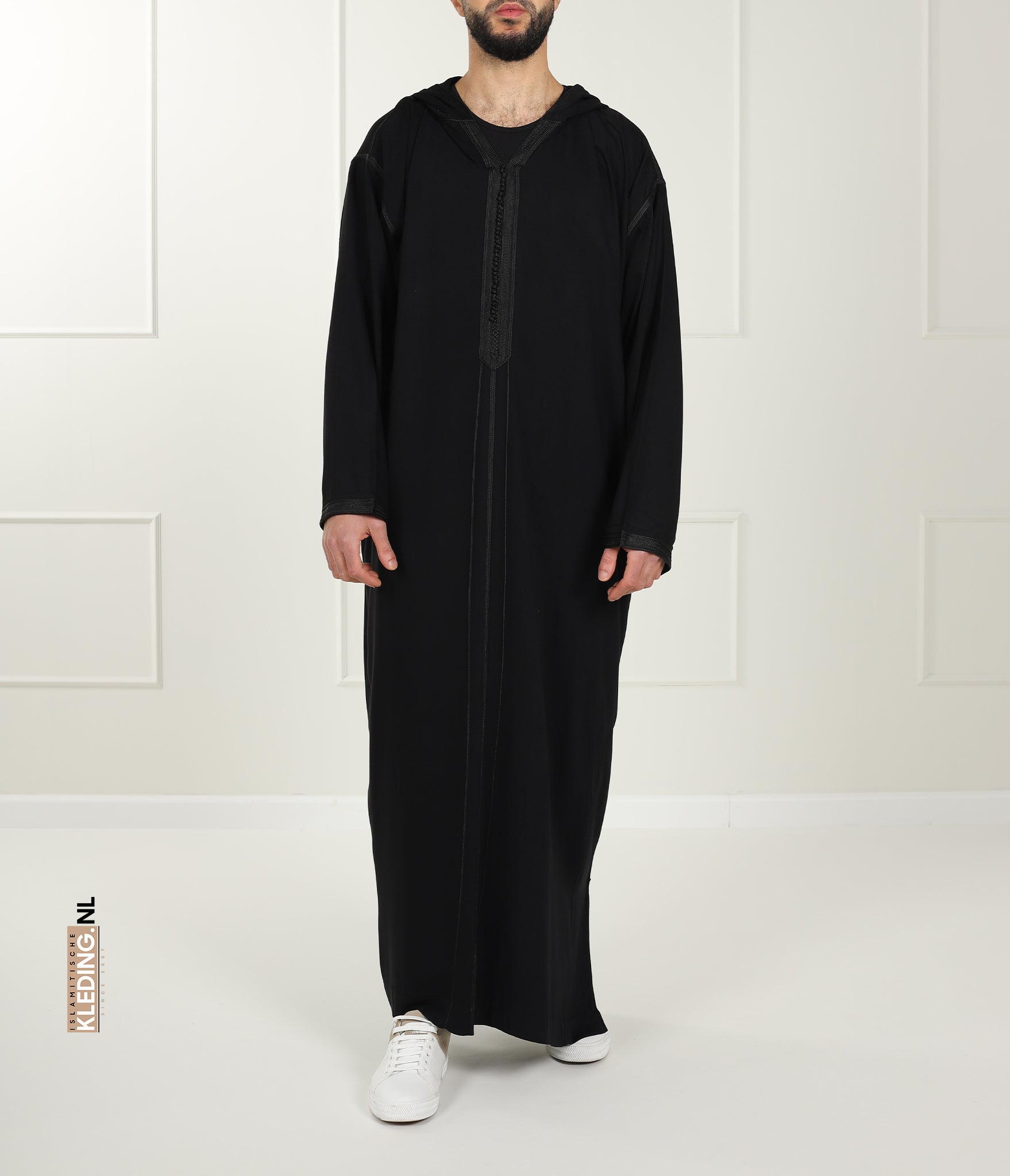 Schiereiland Platteland medley Marokkaanse Djellaba Heren - Zwart - Grijs - Groen - Bordeaux –  islamitischekleding.nl