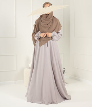 Abaya Maleekah Crepe Royale - التبغ