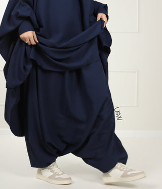 Jilbab TAYMA 2 Pièces TIE BACK - Marine