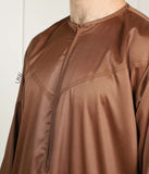 UsW اماراتية مصممة خصيصا قميس ريان - بني