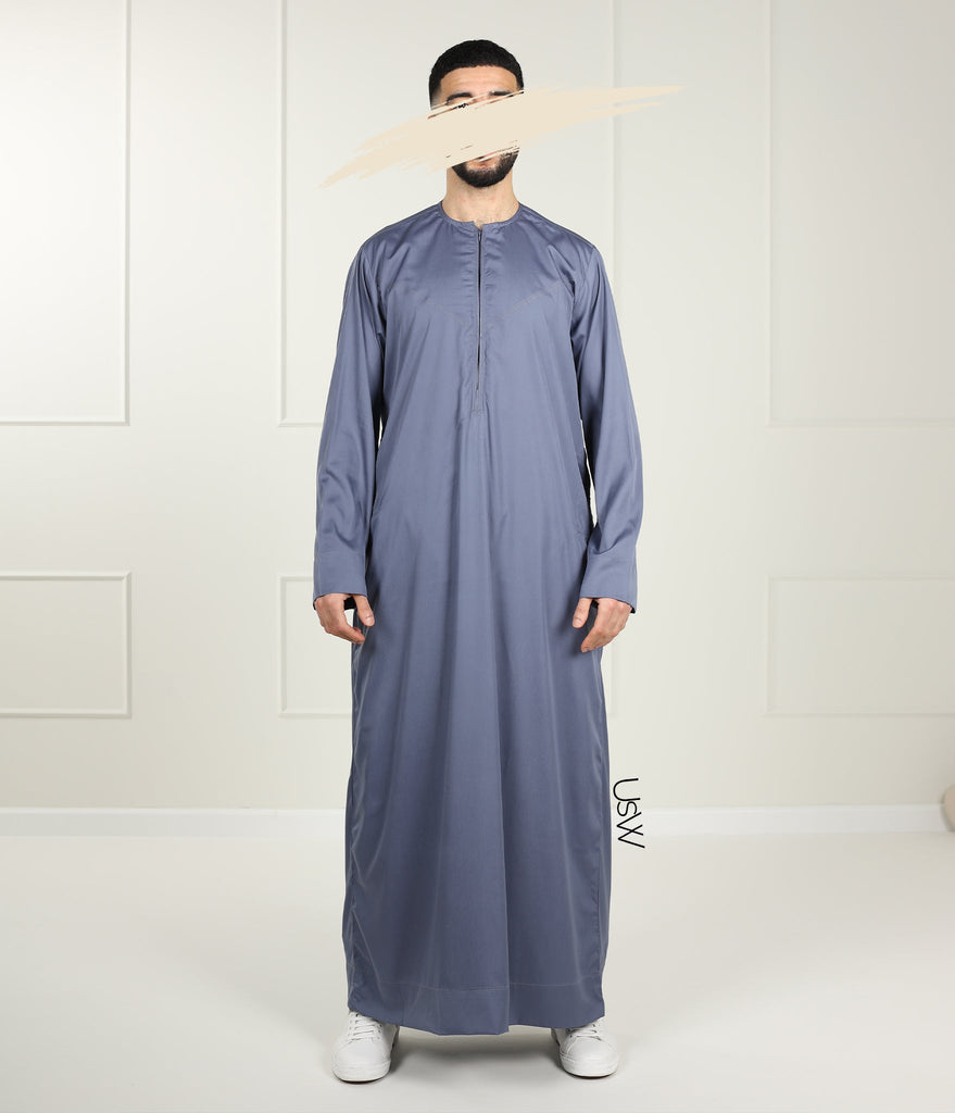 UsW Emirati Tailored Qamees Rayan - Grau