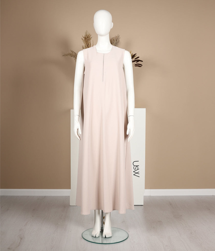 فستان زلة تايما - كريم