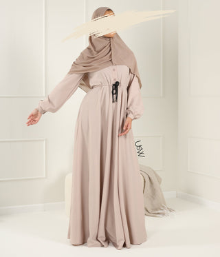 Abaya Maleekah Aaliia - Cream