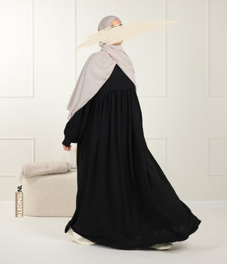 Jilbab Jazz Balloon Sleeve - Black