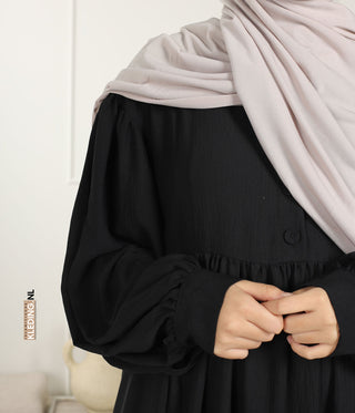 Jilbab Jazz Balloon Sleeve - Black