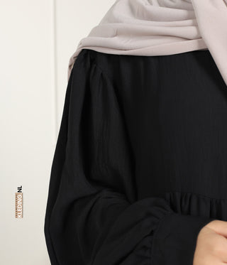 Jilbab Jazz Balloon Sleeve - Black