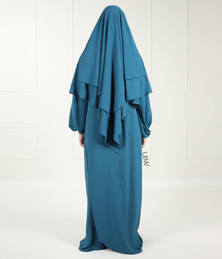 A-lijn PUFF Abaya Jazz- UsW - Peacock