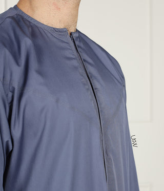 UsW Emirati Tailored Qamees Rayan - Grey