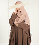 Puni instant hidžab XL - blijeda breskva