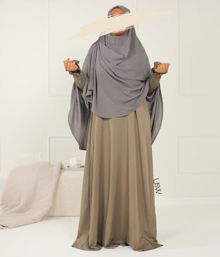 Hip Khimar Stretch Arrzha - Bleu Gray