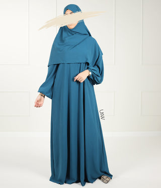 A-lijn PUFF Abaya Jazz- UsW - Peacock