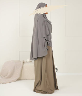 Hip Khimar Stretch Arrzha - Bleu Gray