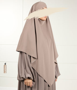 Double Diamond KHIMAR MEDINI Silk - Taupe