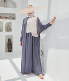 Jilbab Qatariyyyya Pearl Stretch - الجرافيت