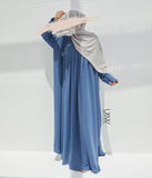 Jilbab Qatariyya PEARL STRETCH - Jeans Blau