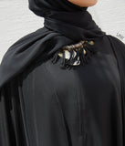 الفراشة تيما مفتوح - أسود (باستثناء الفستان سهل الارتداء)