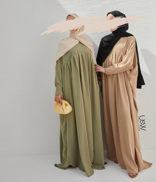 Jilbab Qatariyya PEARL STRETCH - Latte