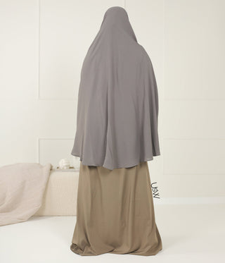 Hip Khimar Stretch Arrzha - Bleu Gray