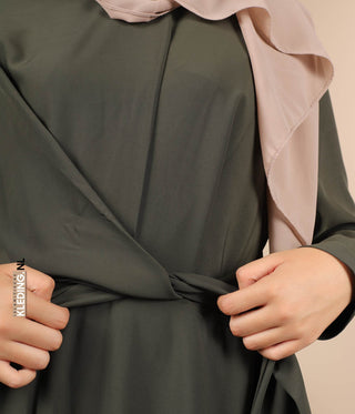 A-lijn Abaya Houda - Army Green