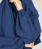 A-line Abaya Jazz (Option: XXL Hijab) - Navy