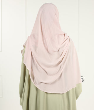 Full Instant Hijaab XXL - Pink Lace