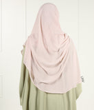 Full Instant Hijab XXL - Rosa Spitze