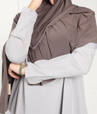 Abaya A-line - Ellysa - Stone Grey